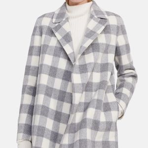 NWT THEORY Plaid SILEENA Wool Cashmere Coat Jacket